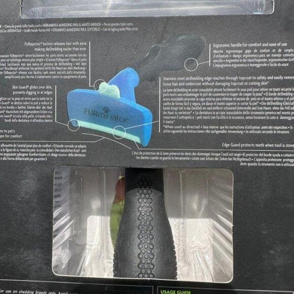 FURminator Undercoat DeShedding Tool - Large Dog, Short Hair Pet Brush for Dogs - Picture 3 of 6